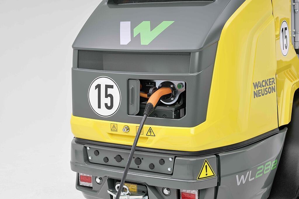 laden van een wiellader WL28e