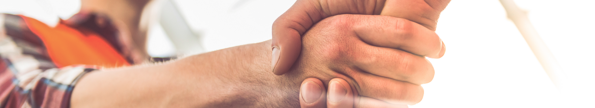 Handdruk op een bouwplaats.