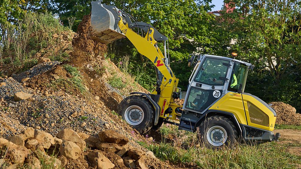 yellow wheel loader