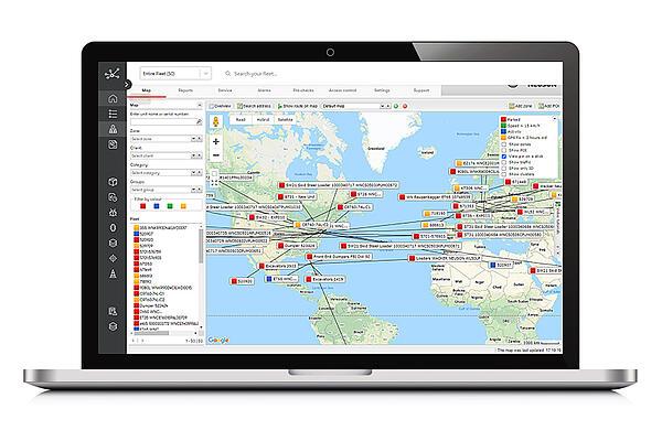 Laptop met Classic-weergave van EquipCare Manager.