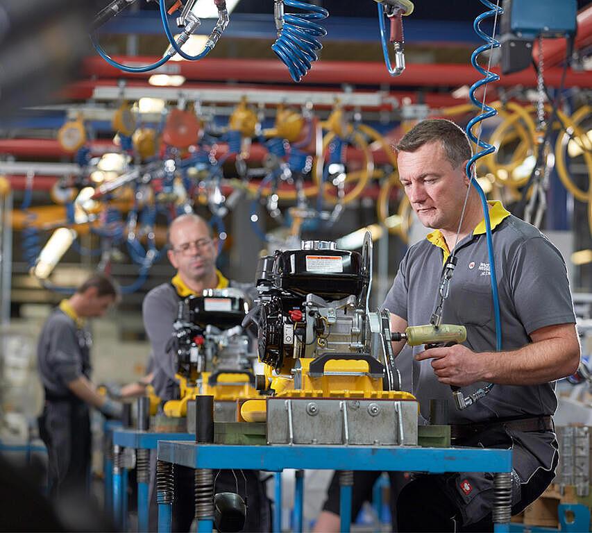 Productiehal van Wacker Neuson in Reichertshofen, Duitsland